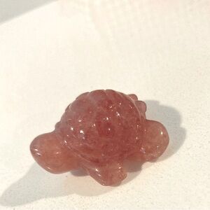 Strawberry Quartz Turtle Crystal